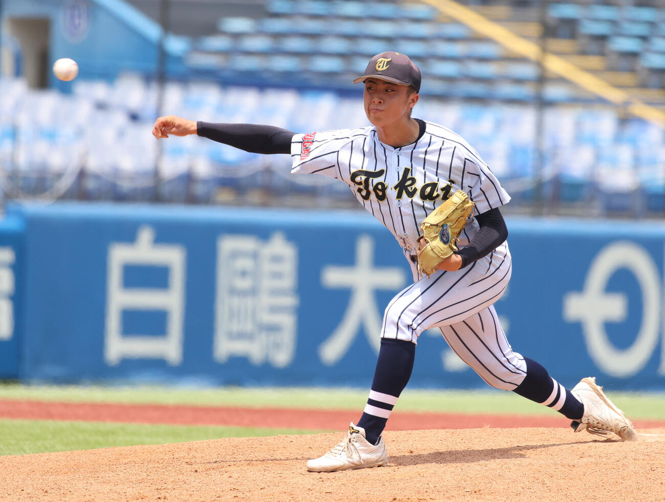 日大三対東海大菅生　先発した東海大菅生・吉田潤晴（撮影・柴田隆二）