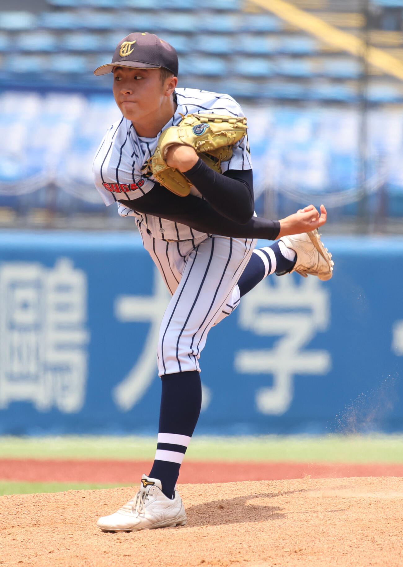 日大三対東海大菅生　先発した東海大菅生・吉田潤晴（撮影・柴田隆二）
