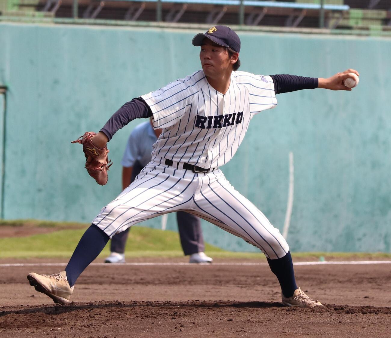 大宮東対立教新座　先発の立教新座・増田憲哉（撮影・会田京叶）