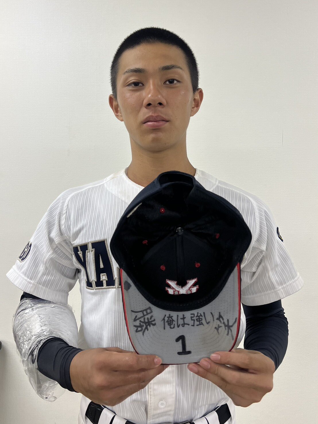 東播磨戦で先発し完封勝利した社・岩井秀耶（撮影・佐藤妙月）