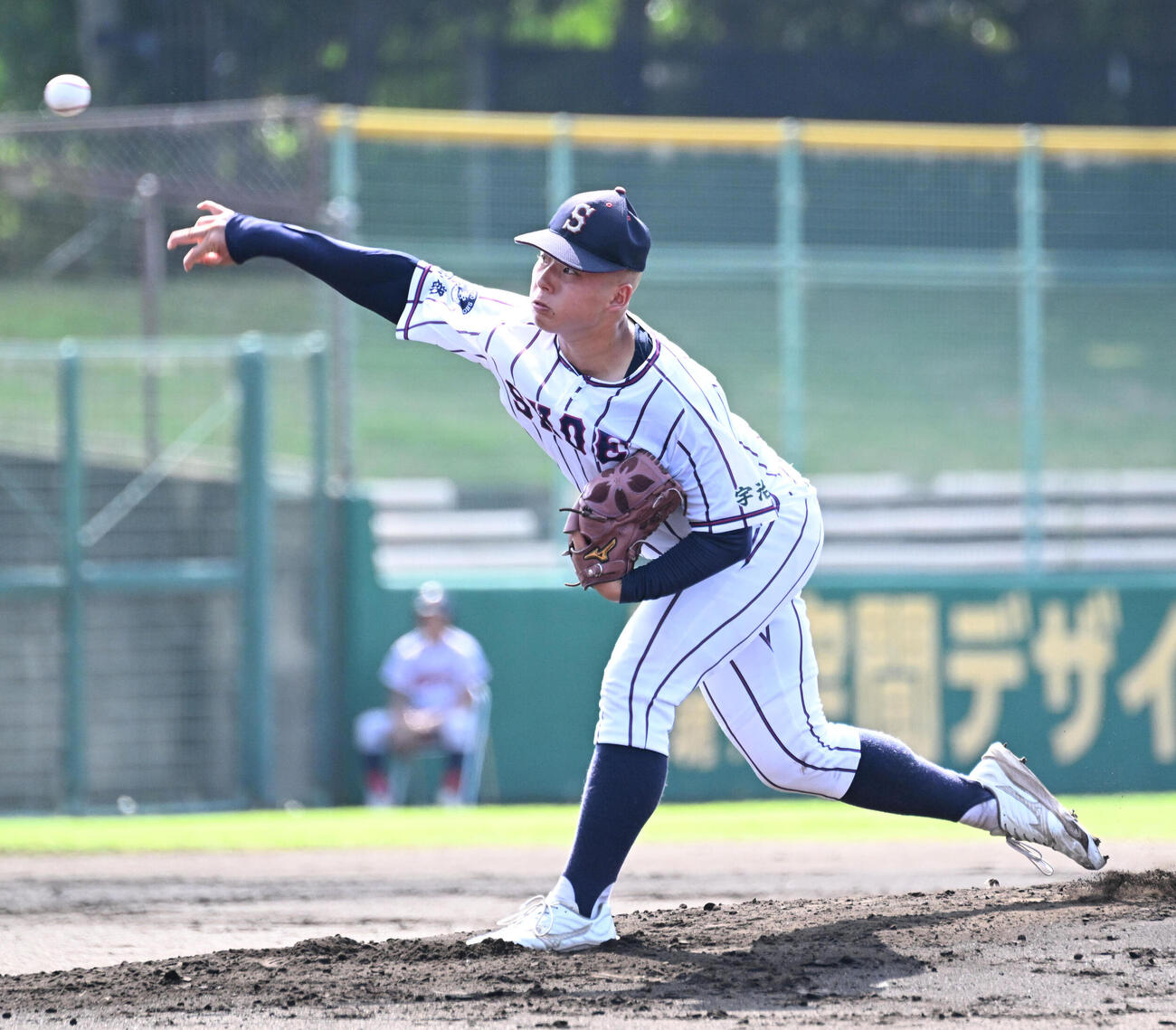 京都翔英対京都国際　京都翔英先発の木田琉英斗（撮影・石井愛子）
