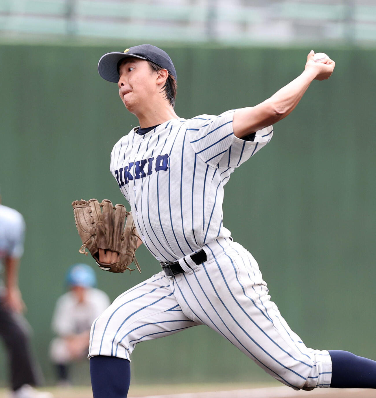 浦和学院対立教新座　立教新座先発の中川勇有誠（撮影・浅見桂子）