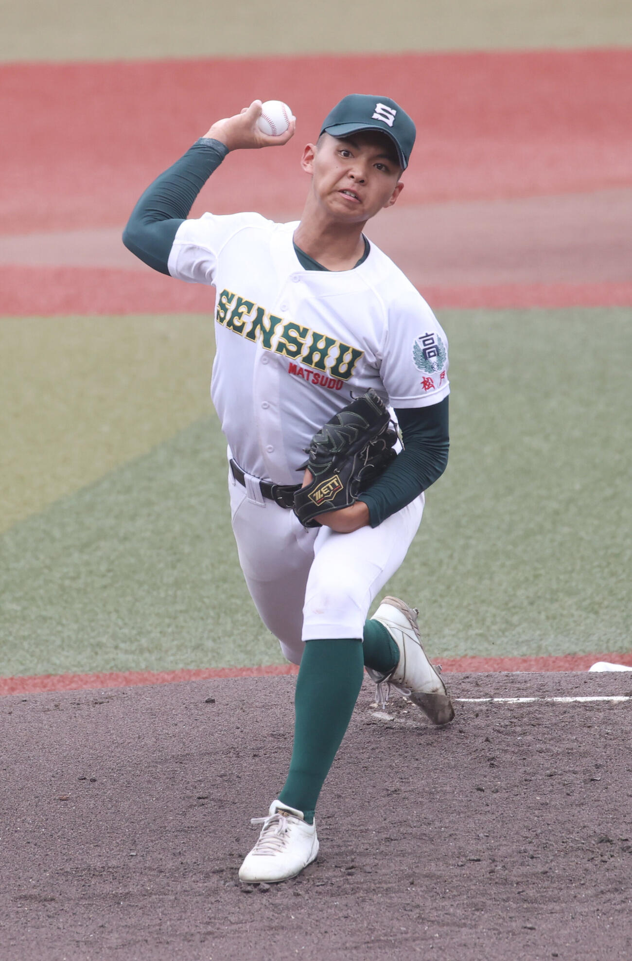 専大松戸対志学館　先発した専大松戸・門倉昂大（撮影・柴田隆二）