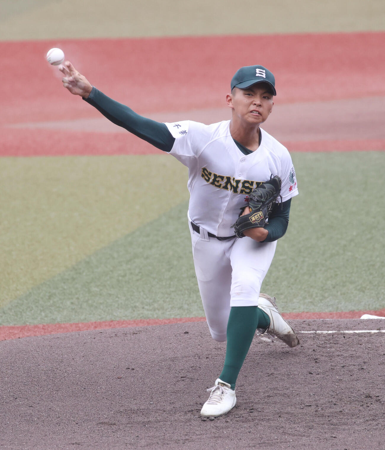 専大松戸対志学館　先発した専大松戸・門倉昂大（撮影・柴田隆二）