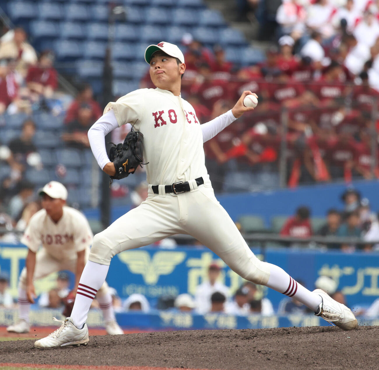 拓大紅陵対習志野　先発した拓大紅陵・二宮楽（撮影・柴田隆二）