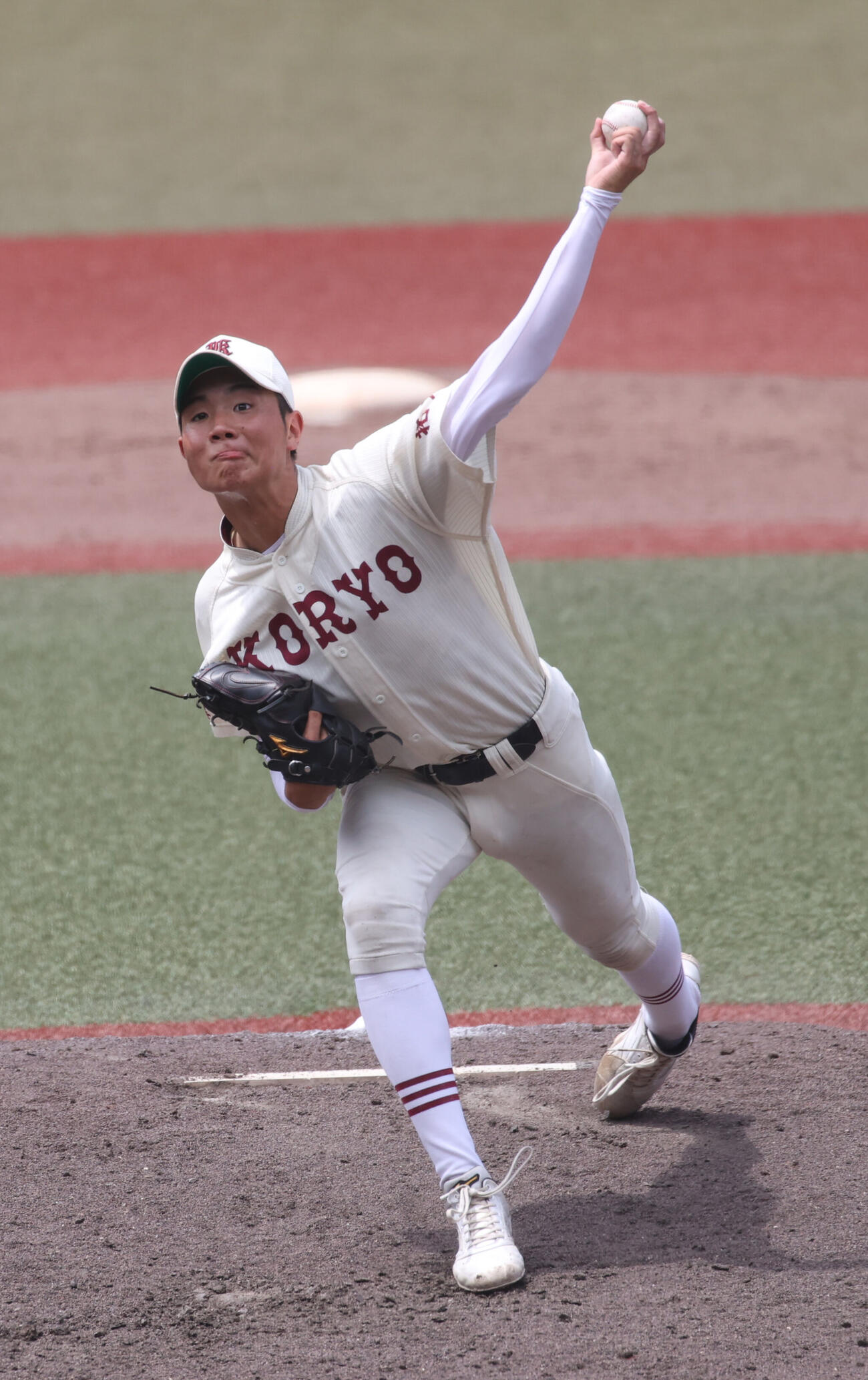 拓大紅陵対専大松戸　好投する拓大紅陵・二宮楽（撮影・柴田隆二）