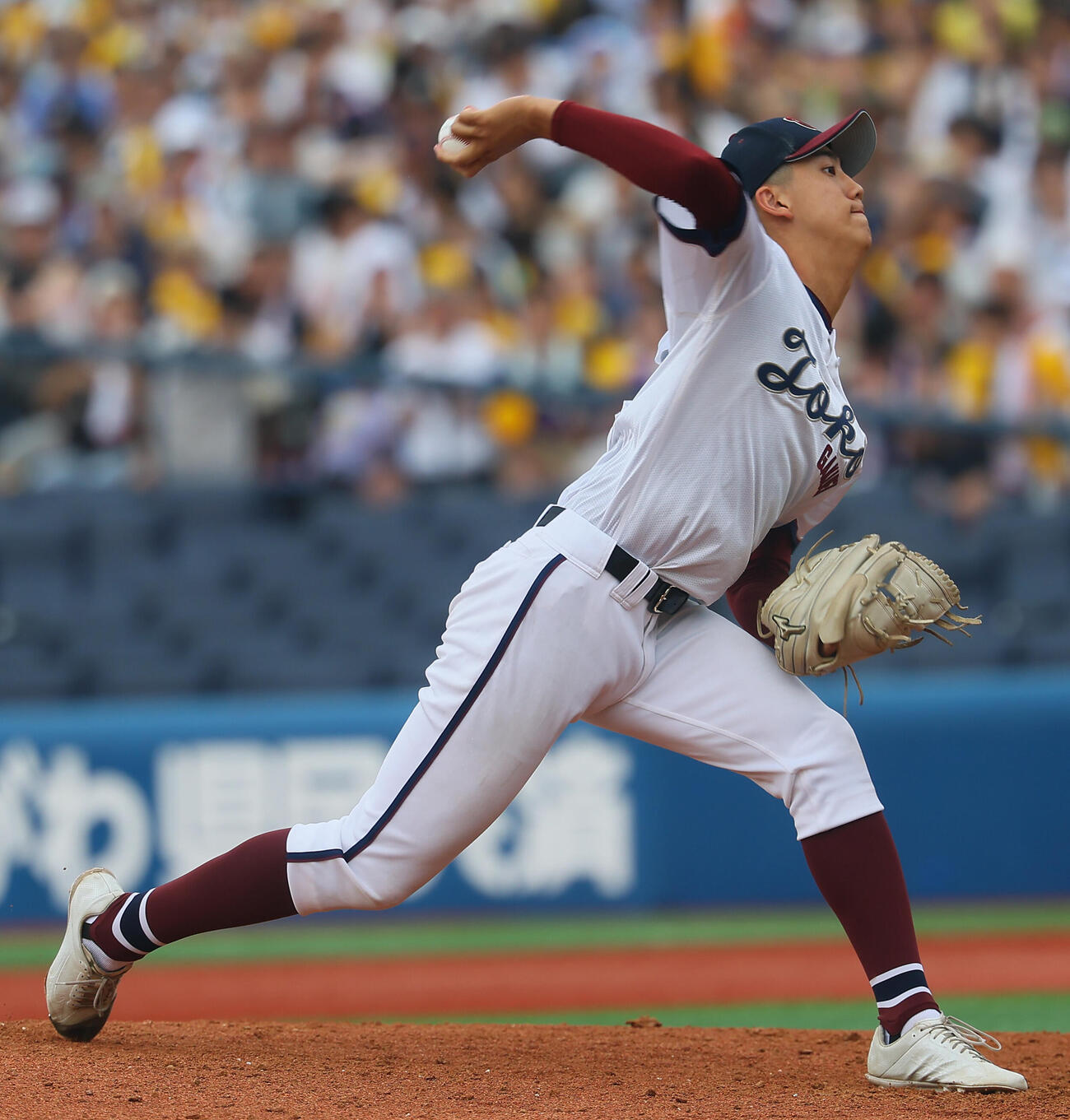 横浜対桐光学園　桐光学園2番手伊藤佑樹（撮影・水谷安孝）