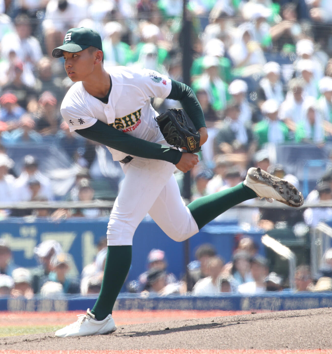 拓大紅陵対専大松戸　先発した専大松戸・門倉昂大（撮影・柴田隆二）