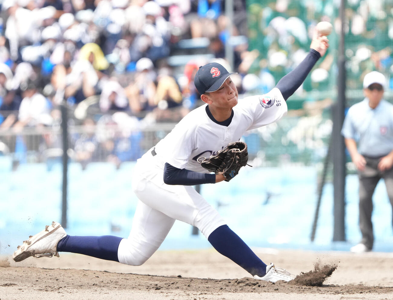 常葉大菊川対聖隷クリストファー　力投する聖隷クリストファー先発の高部陸（撮影・森本幸一）