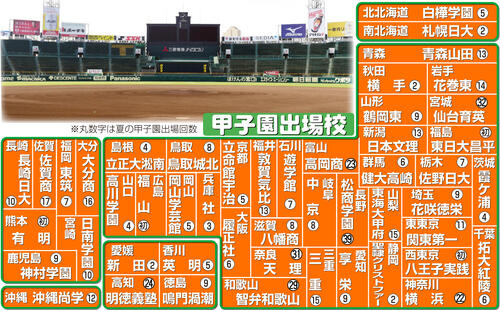 【甲子園】代表49校から中から「特A」付けなかった理由　熊本地震で被災した有明にも注目／展望