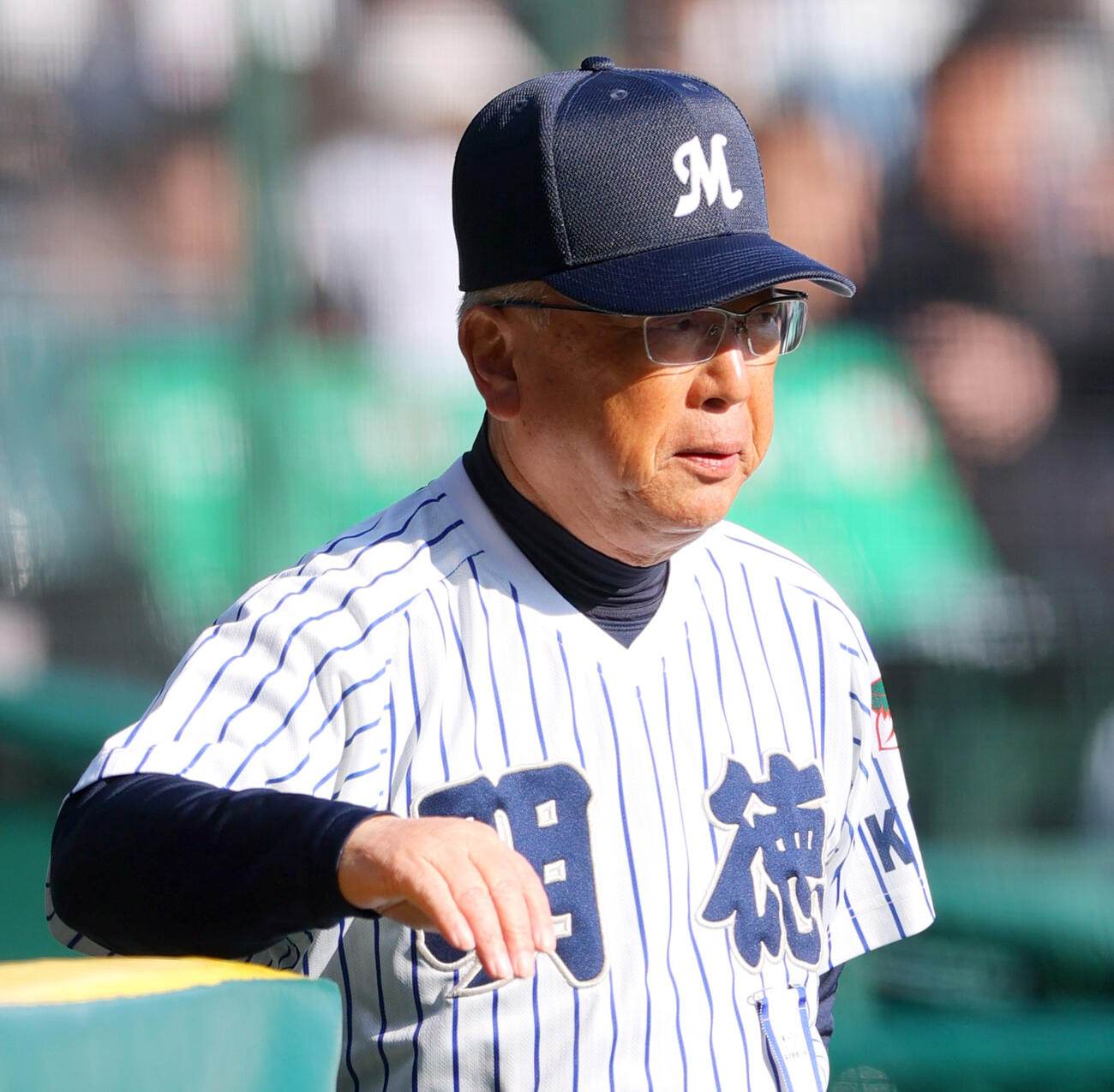 明徳義塾・馬淵史郎監督（25年3月撮影）