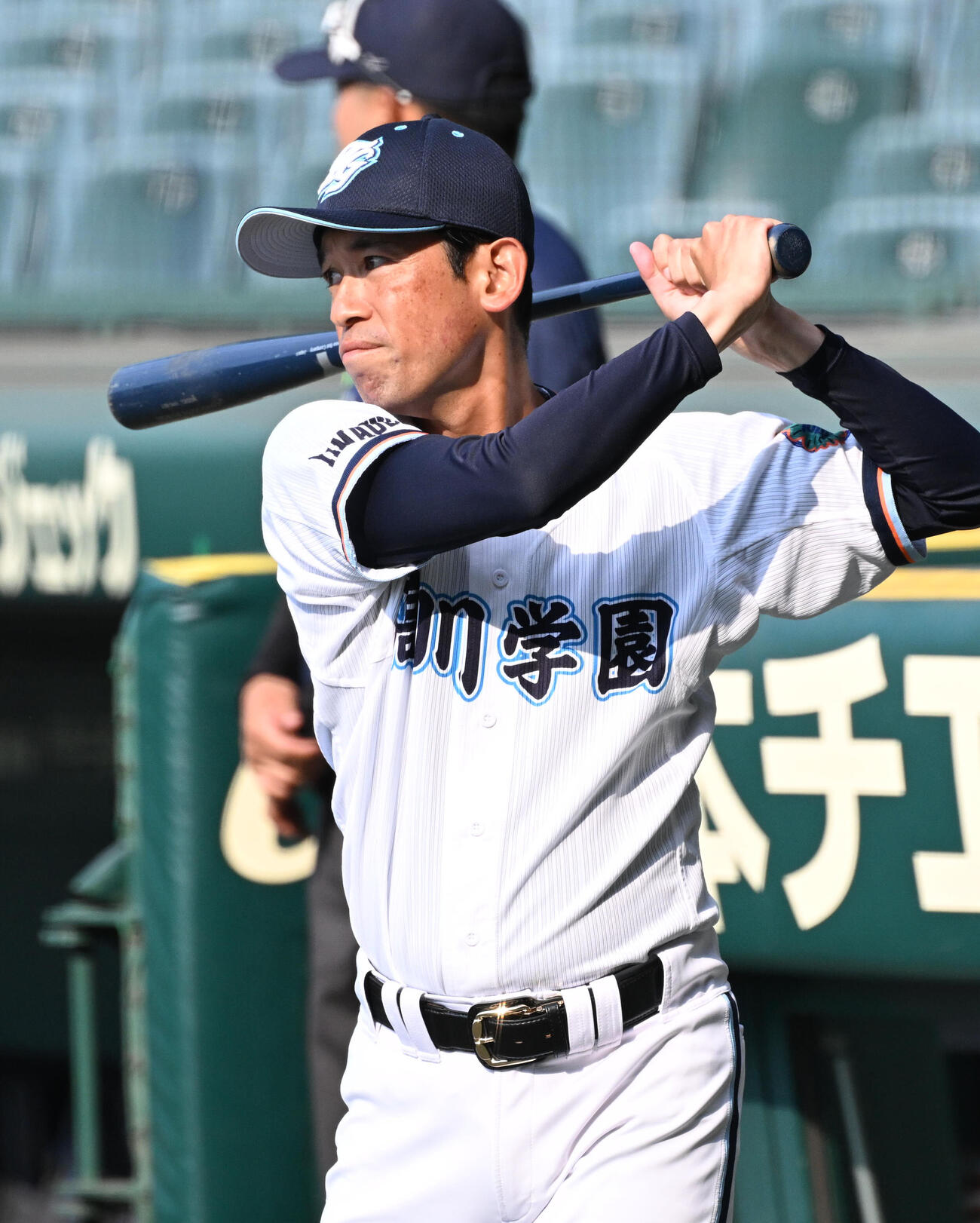 高川学園の松本祐一郎監督（撮影・石井愛子）