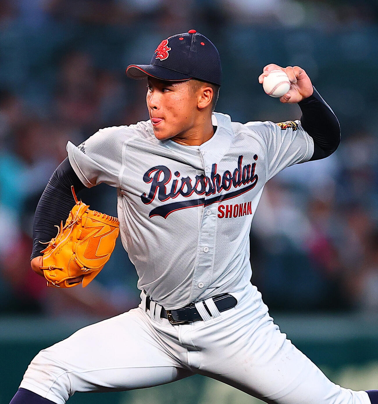 長崎日大対立正大淞南　立正大淞南先発の川口元（撮影・野上伸悟）