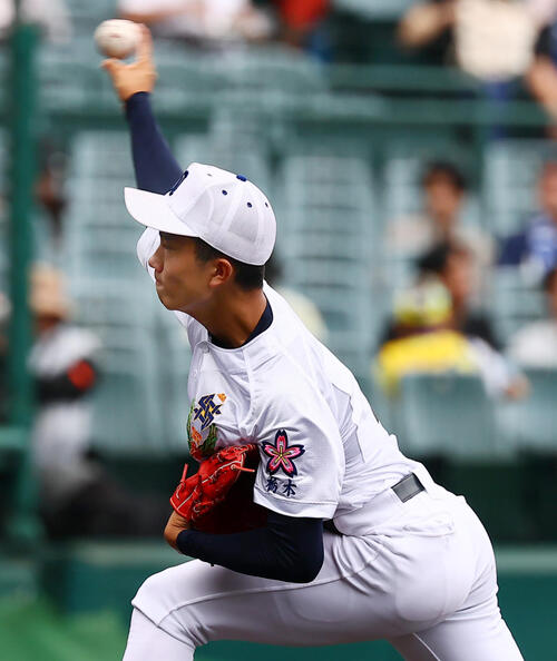 佐野日大対健大高崎健大高崎戦に先発する佐野日大の鈴木有(撮影・加藤哉)