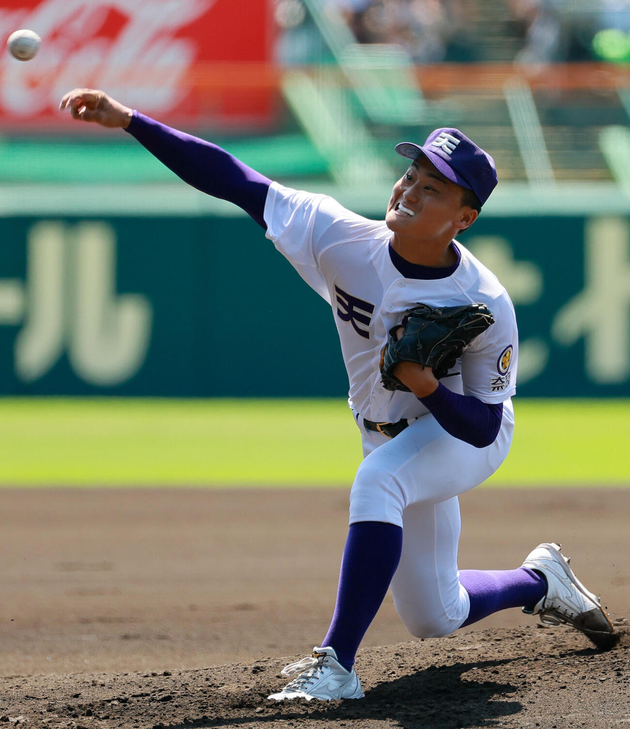 天理対健大高崎　天理先発の長尾亮大（撮影・上山淳一）