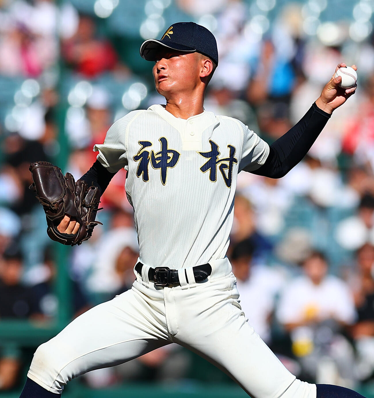 東筑対神村学園　神村学園先発の松永遥斗（撮影・野上伸悟）