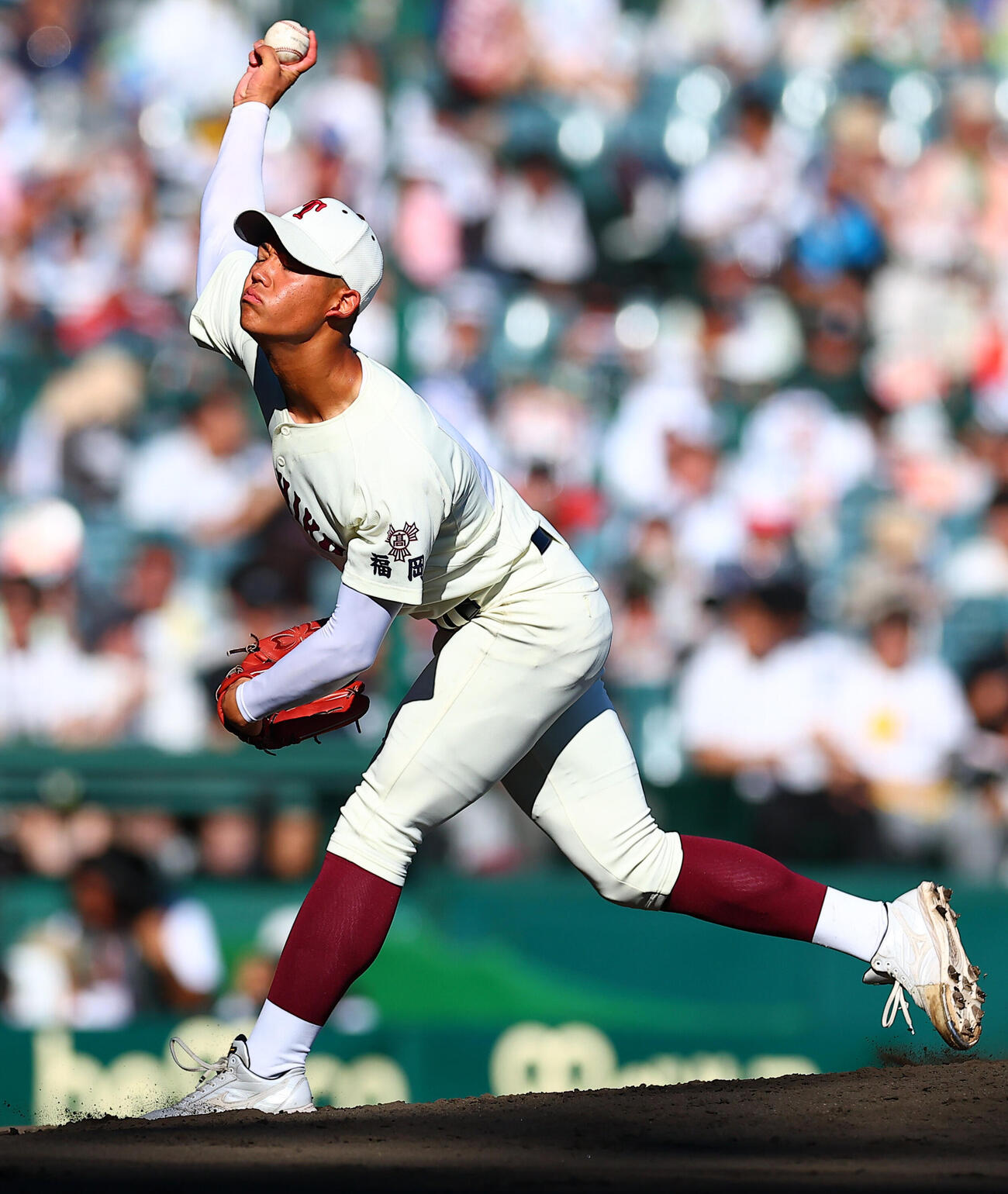 東筑対神村学園　東筑先発の深町光生（撮影・野上伸悟）