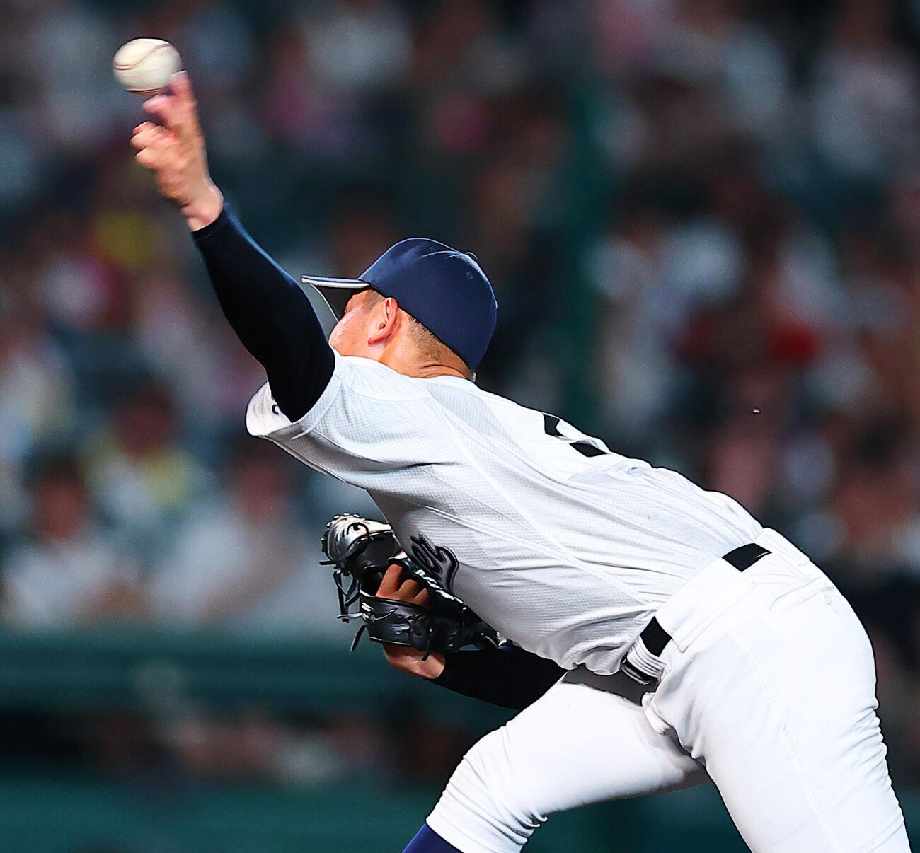 佐野日大対聖隷クリストファー　力投する聖隷クリストファー先発の高部陸（撮影・野上伸悟）