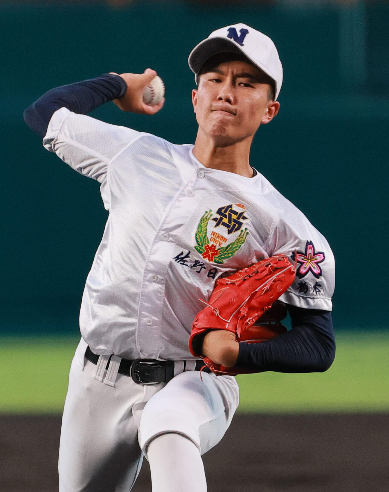 佐野日大対聖隷クリストファー　佐野日大先発の鈴木有（撮影・上山淳一）