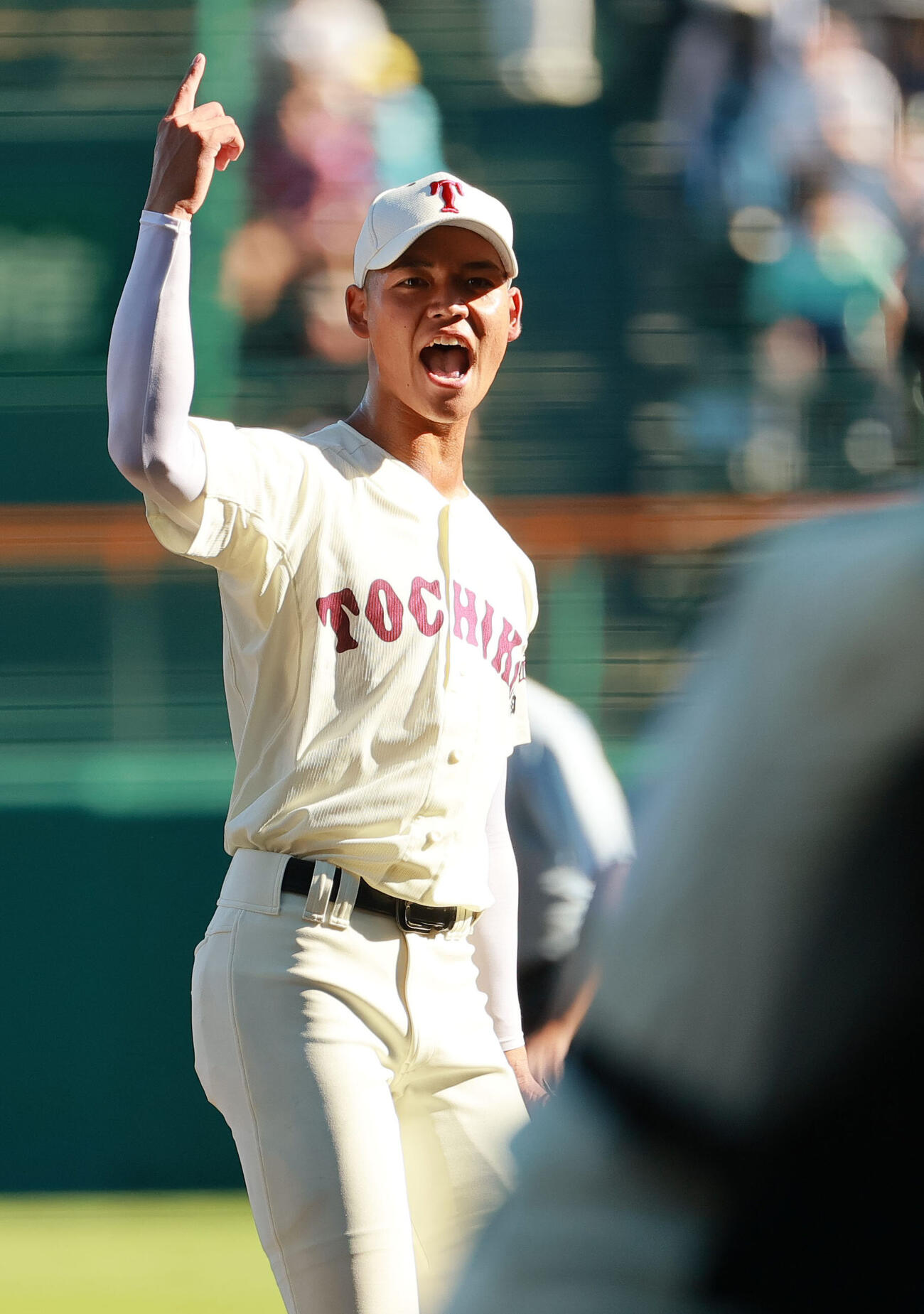 東筑対神村学園　東筑先発の深町光生（撮影・上山淳一）