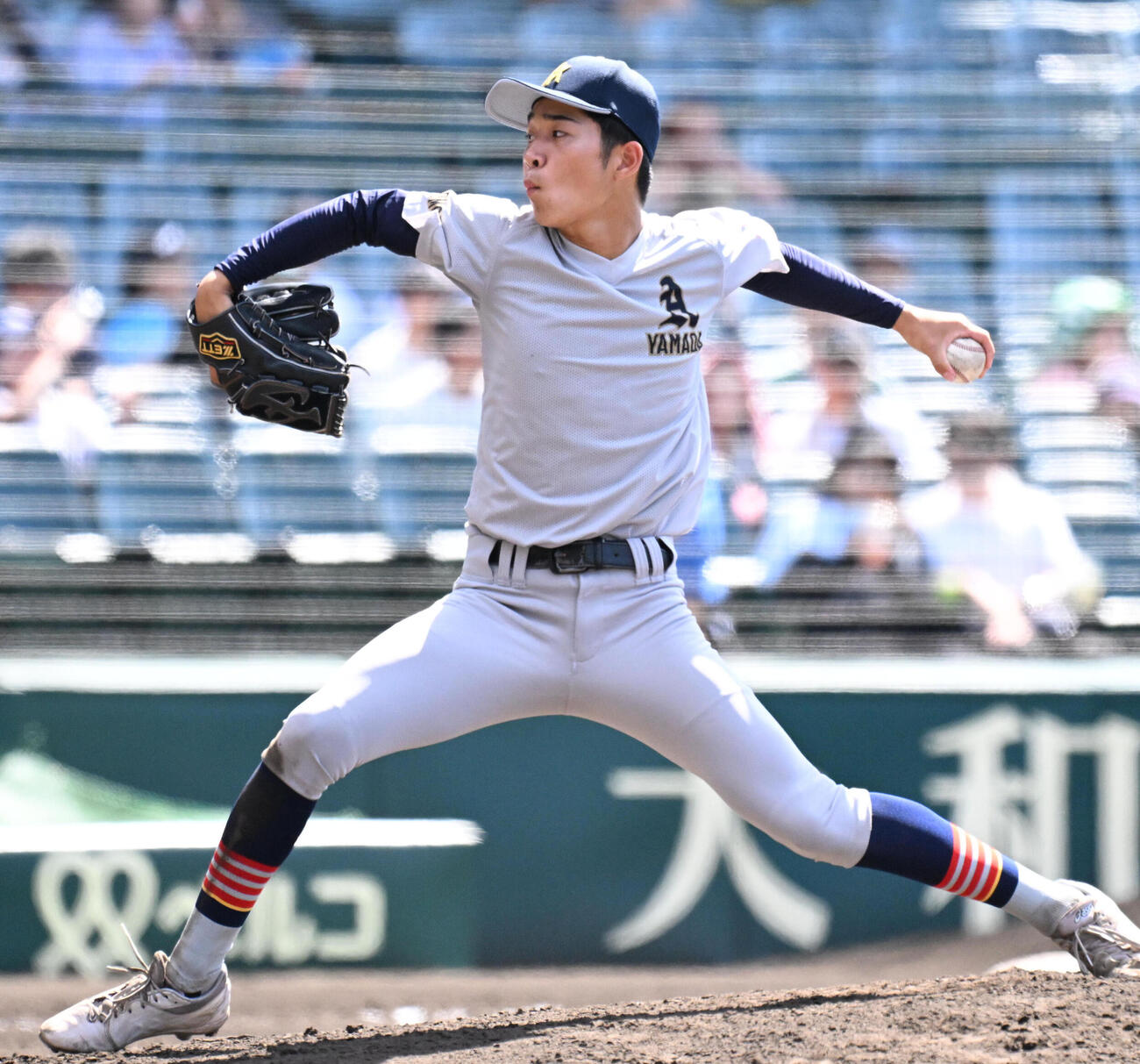 遊学館対青森山田　青森山田3番手の川久保昂直（撮影・石井愛子）
