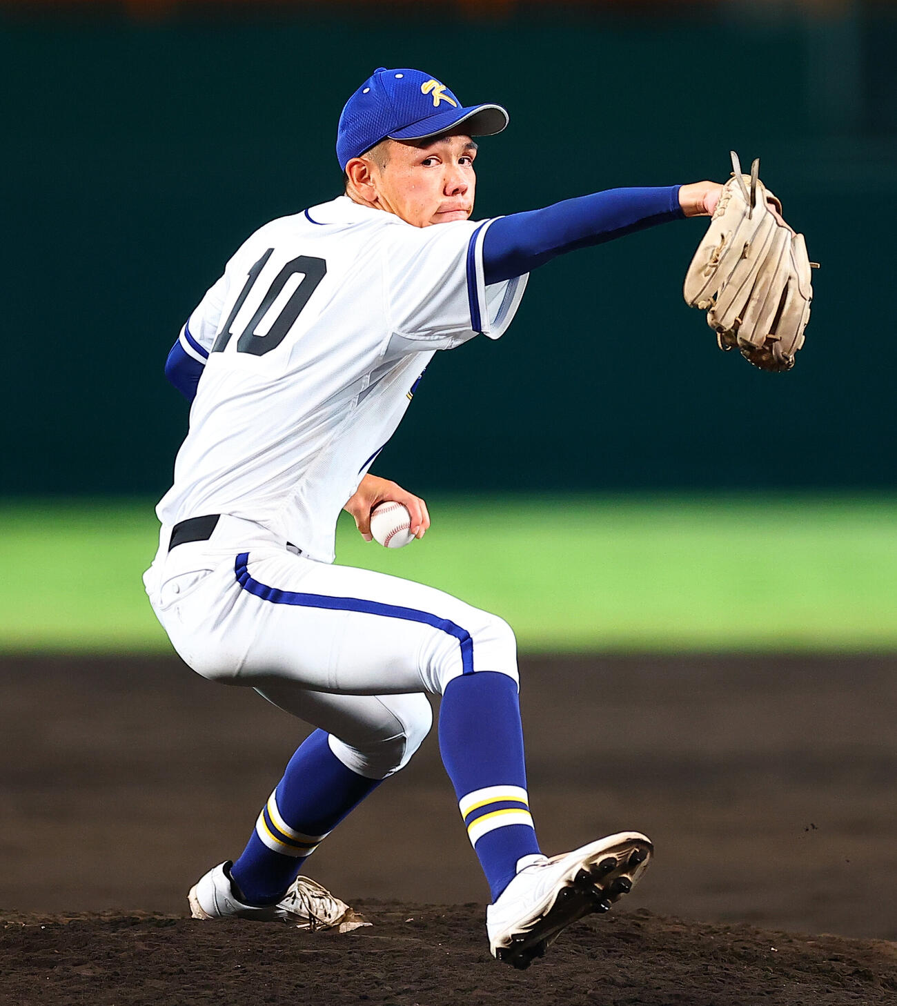 霞ケ浦対中京　霞ケ浦先発の小林将大（撮影・野上伸悟）