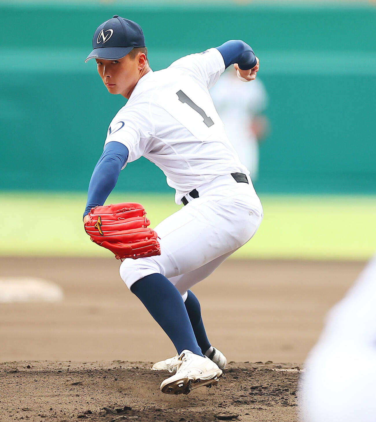 鳴門渦潮先発の西村大輝（撮影・野上伸悟）
