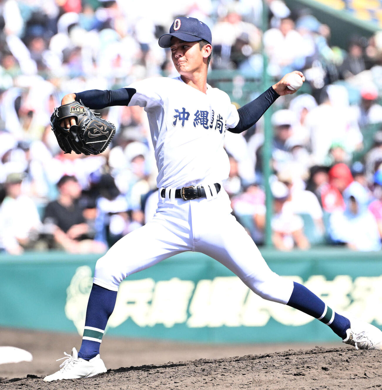 横浜対沖縄尚学　沖縄尚学戦2番手の久高大瑚（撮影・石井愛子）