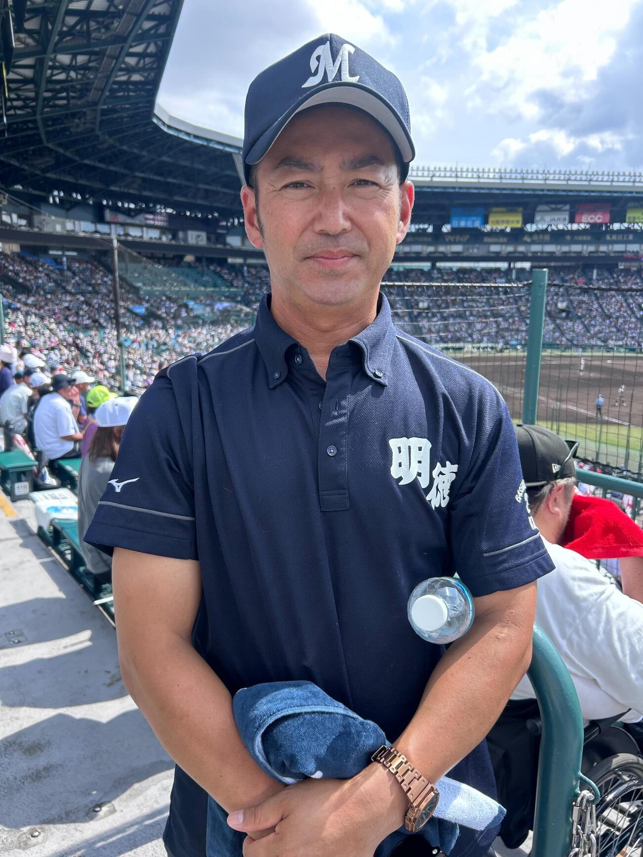 明徳義塾の筧遥真外野手の父の裕次郎さん