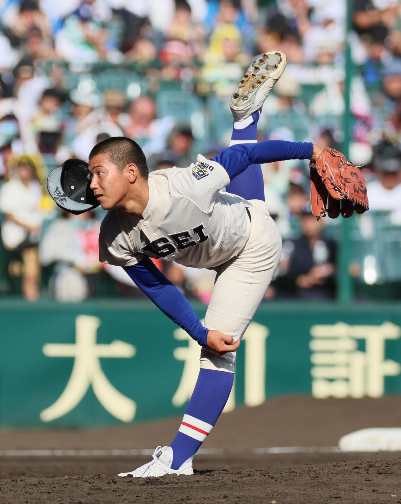 履正社対享栄　履正社・木村颯は167球の力投で完投勝利を挙げる（撮影・宮崎幸一）