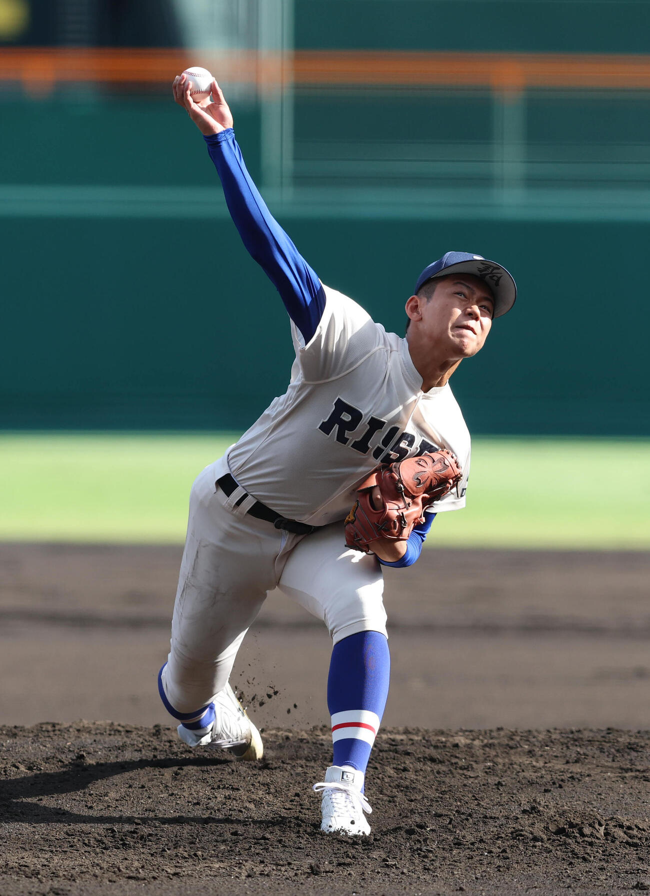 履正社対享栄　享栄戦に先発する履正社・木村颯（撮影・白石智彦）