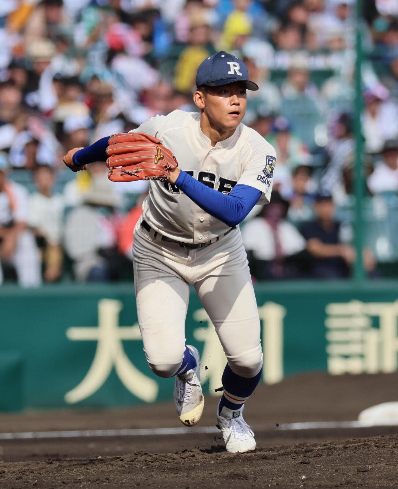 履正社対享栄　履正社先発の木村颯（撮影・宮崎幸一）