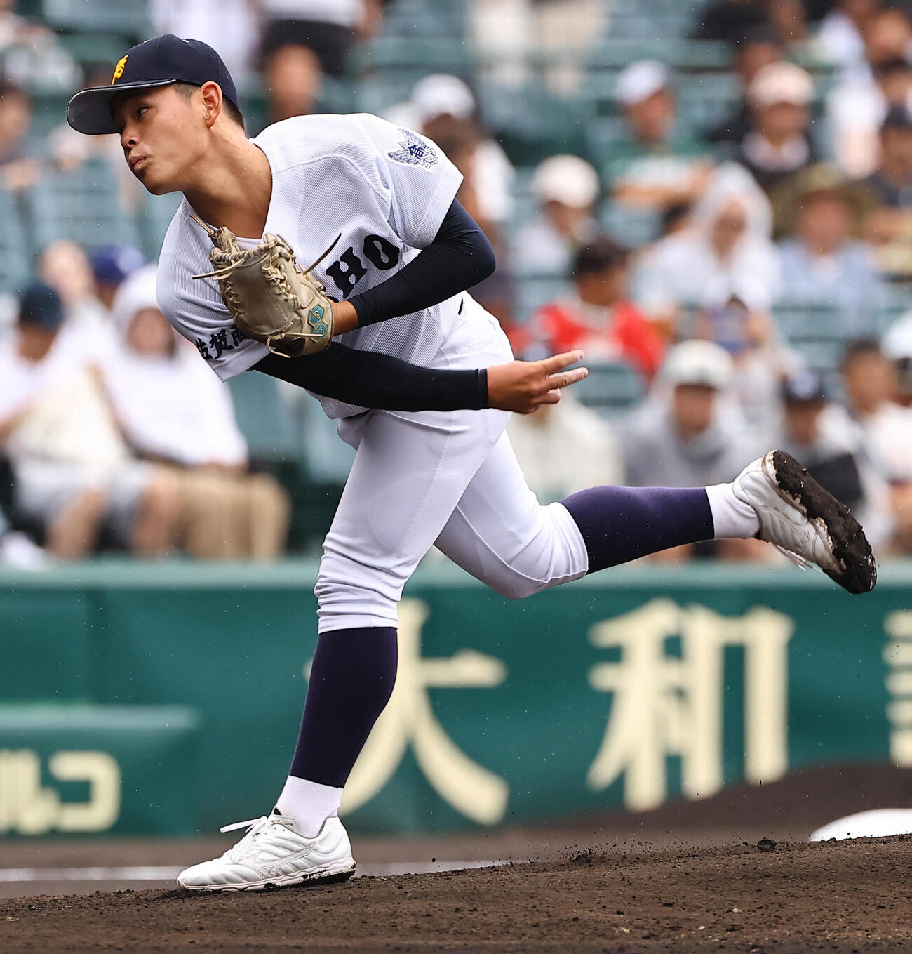 拓大紅陵対佐賀商　佐賀商先発の東條陽大（撮影・上田博志）
