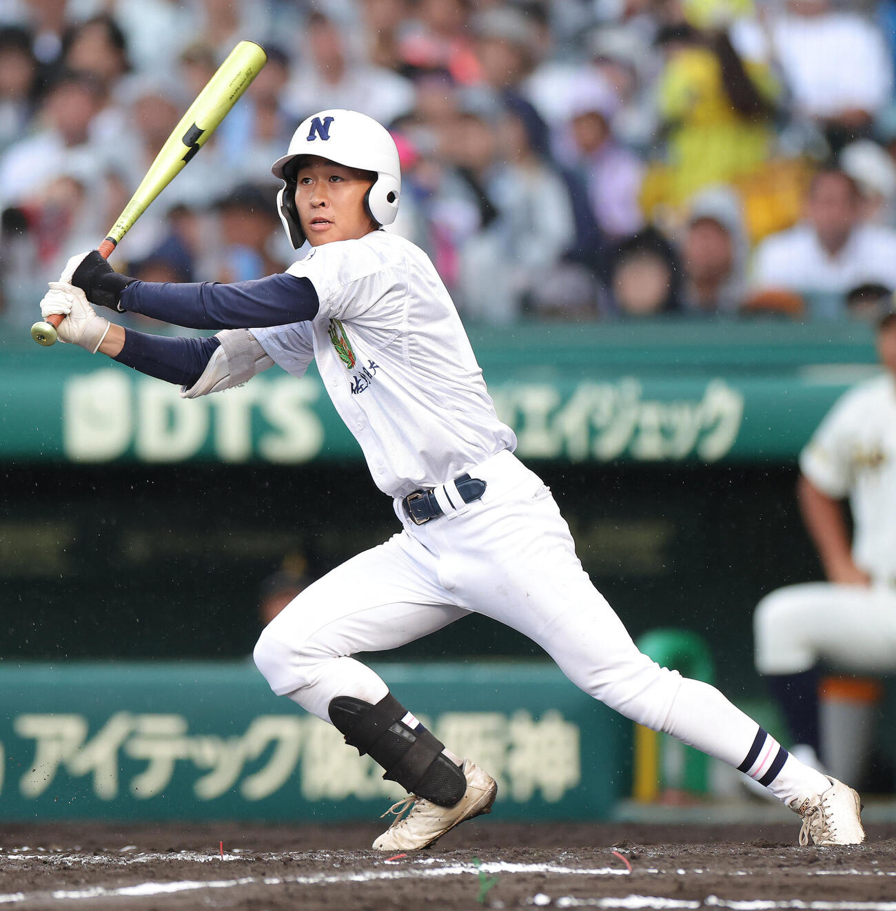 佐野日大対神村学園　3回表佐野日大2死一、三塁、先制2点適時三塁打を放つ桜岡稜万（撮影・河田真司）