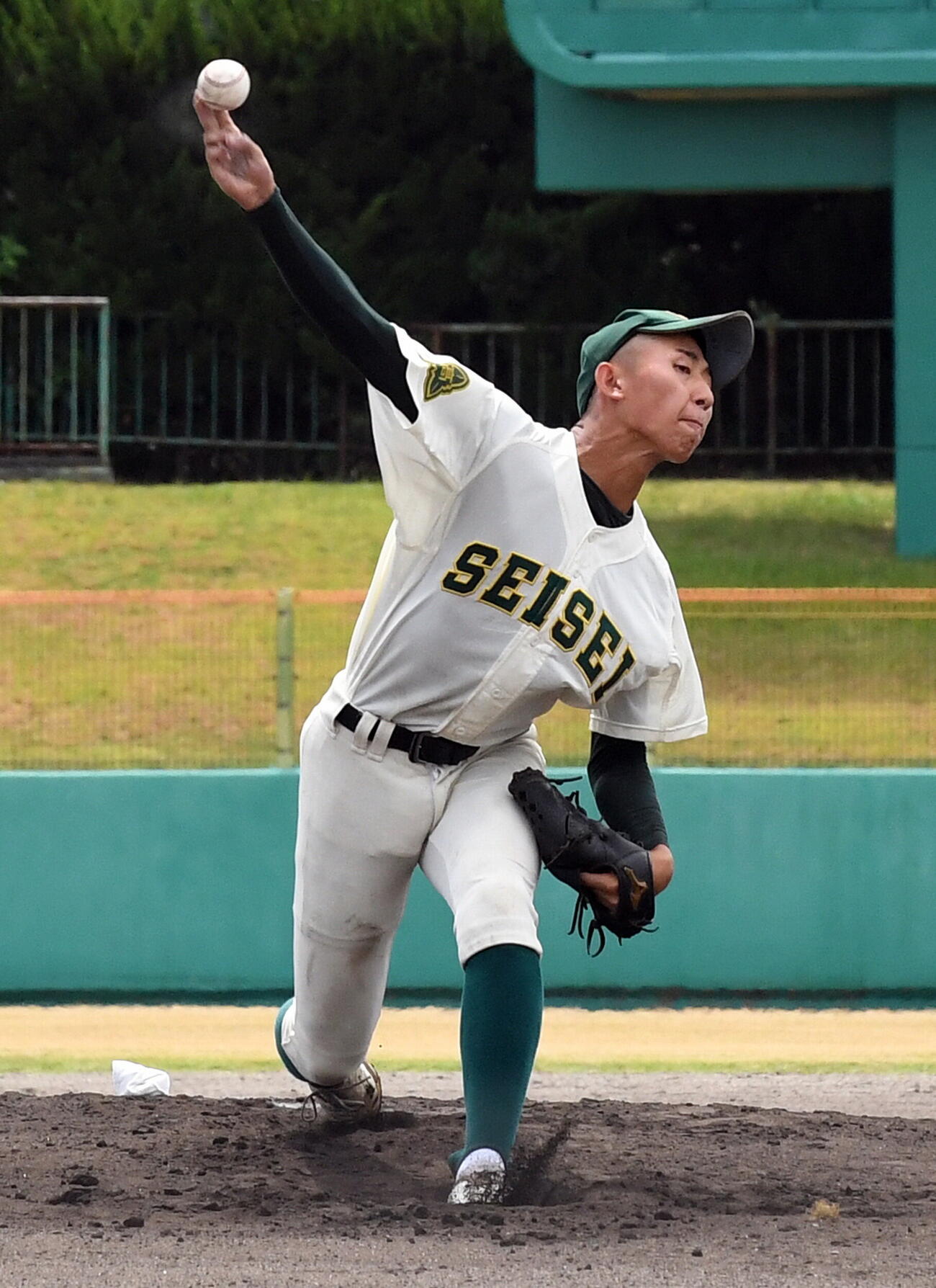 静清対島田商　先発し、7回1失点の静清・米田