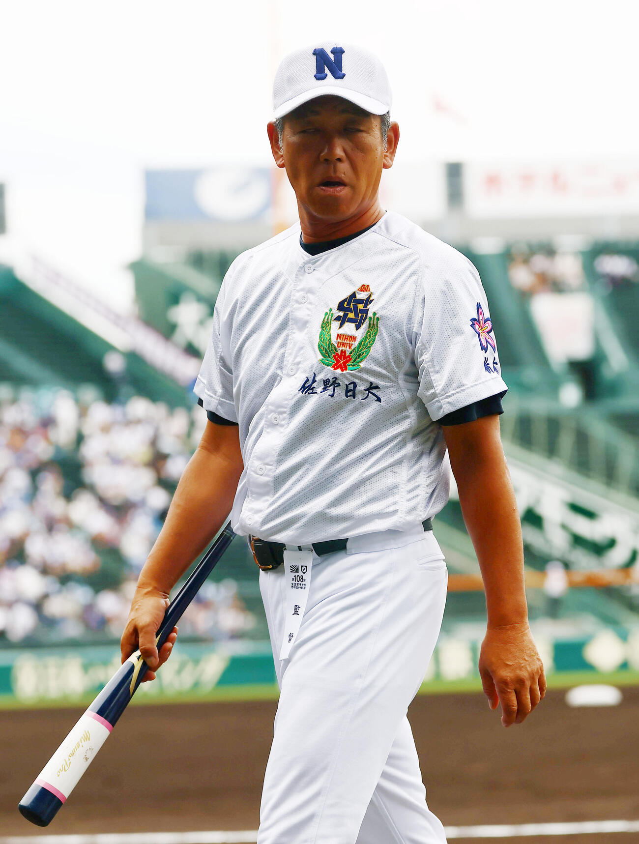 佐野日大対健大高崎　佐野日大の麦倉洋一監督（撮影・加藤哉）