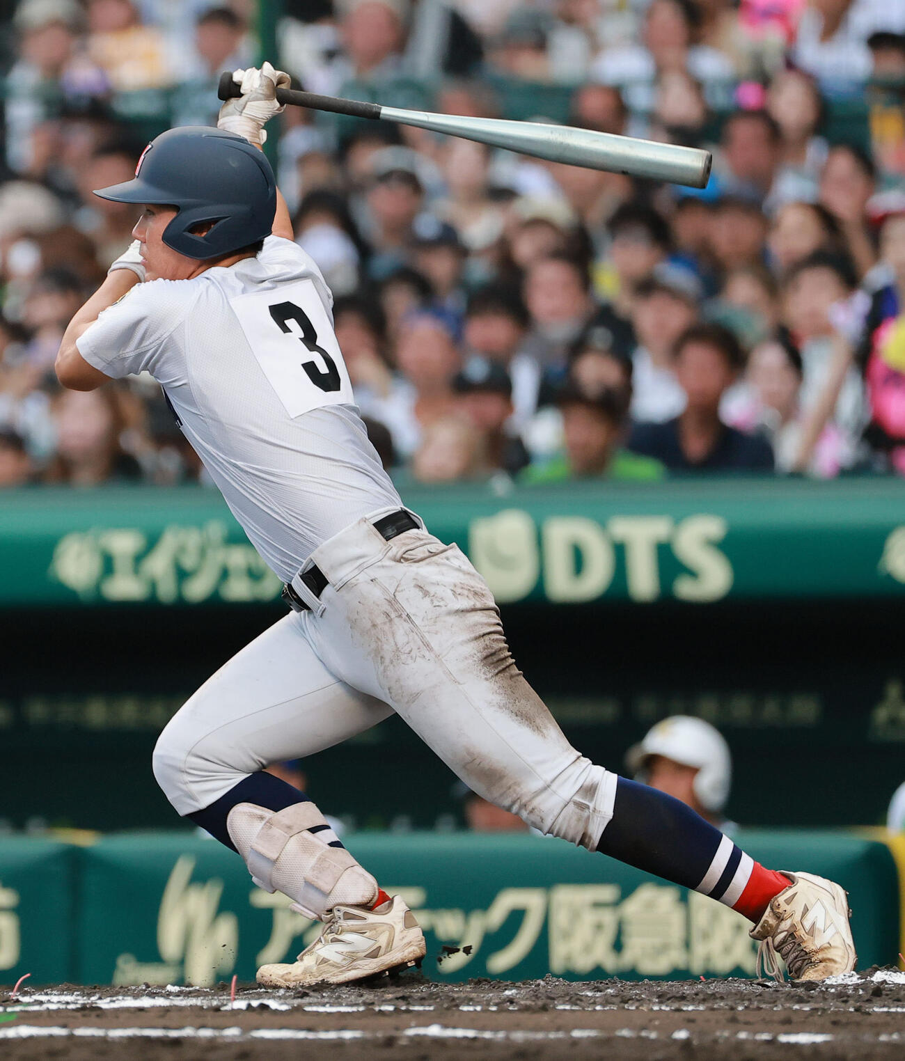 横浜対霞ケ浦　6回表横浜2死一、三塁、小野舜友は2点適時二塁打を放つ（撮影・上山淳一）