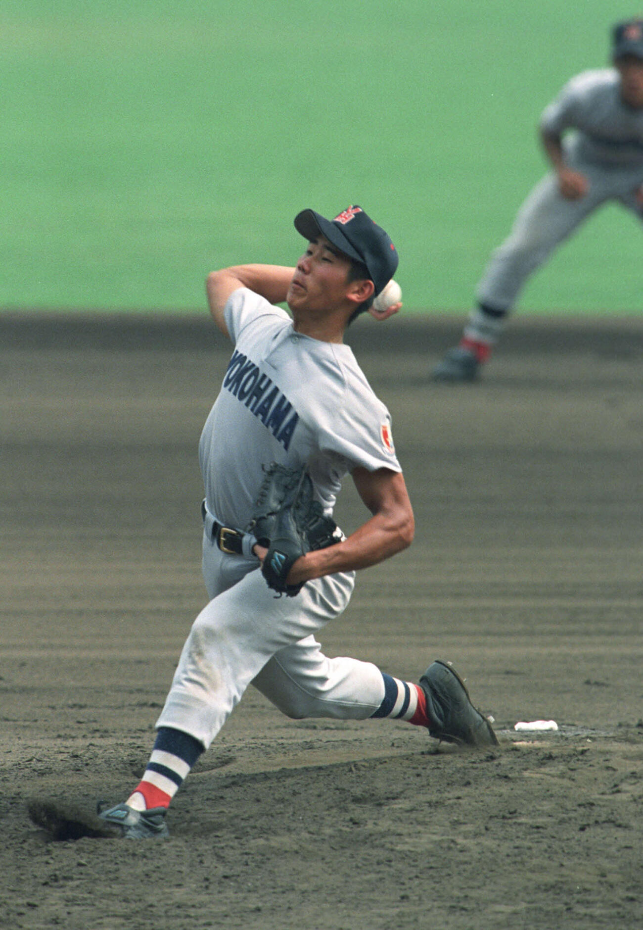 1998年8月22日、第80回全国高校野球選手権決勝戦　横浜対京都成章　先発する松坂大輔