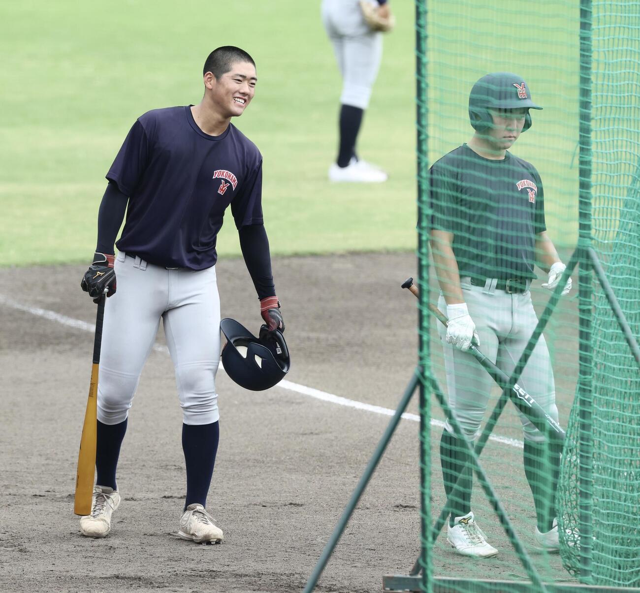 練習に臨む横浜・脇山魁音（撮影・河田真司）