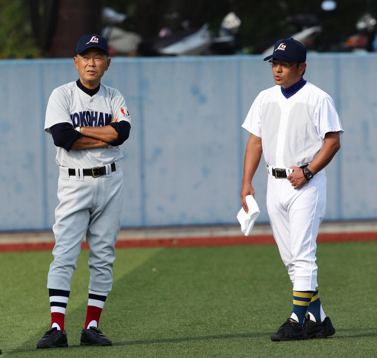 横浜・渡辺元智監督、聖光学院・斎藤智也監督（2011年8月撮影）