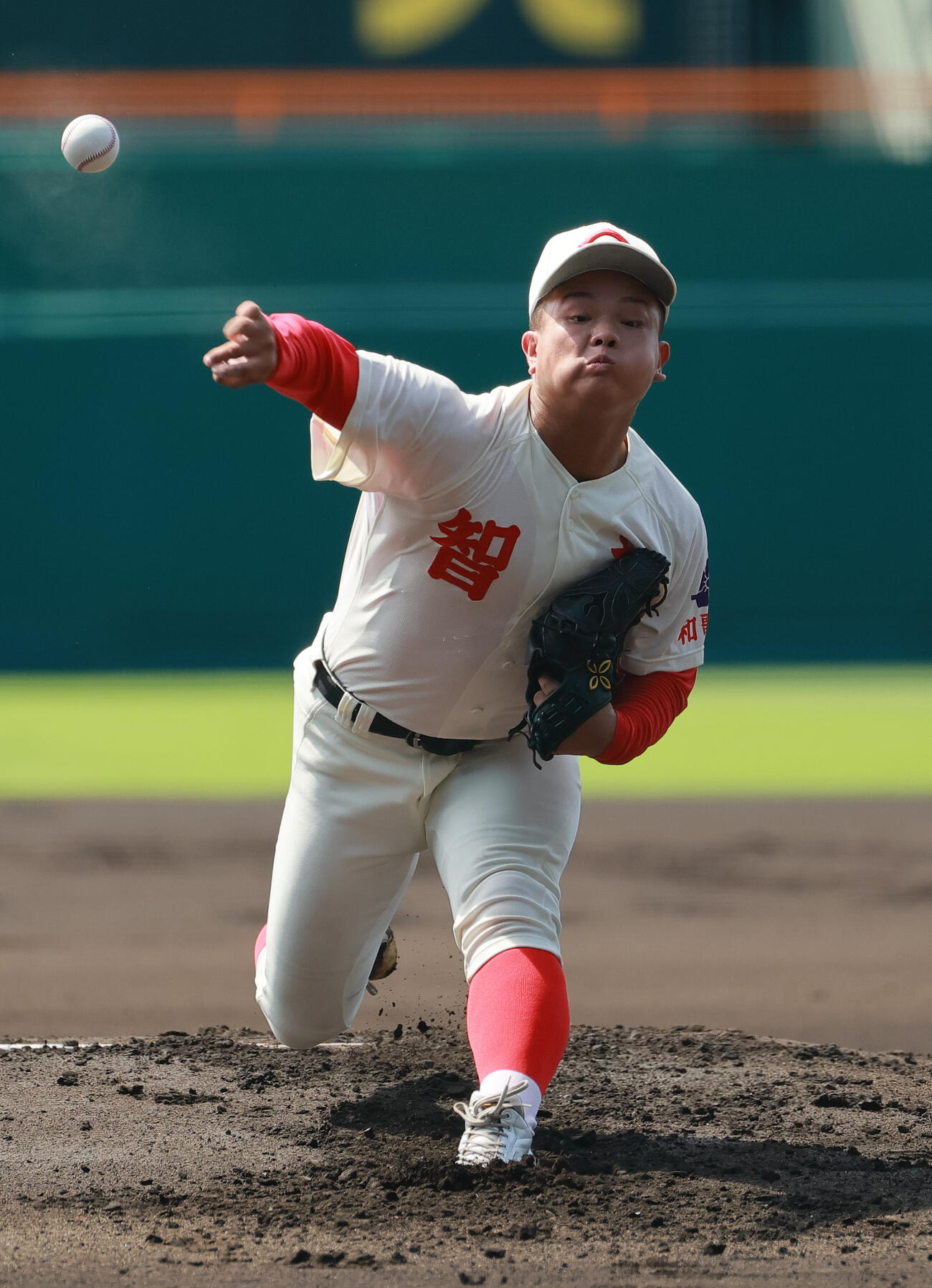 健大高崎対智弁和歌山　智弁和歌山先発の長井心海（撮影・上山淳一）