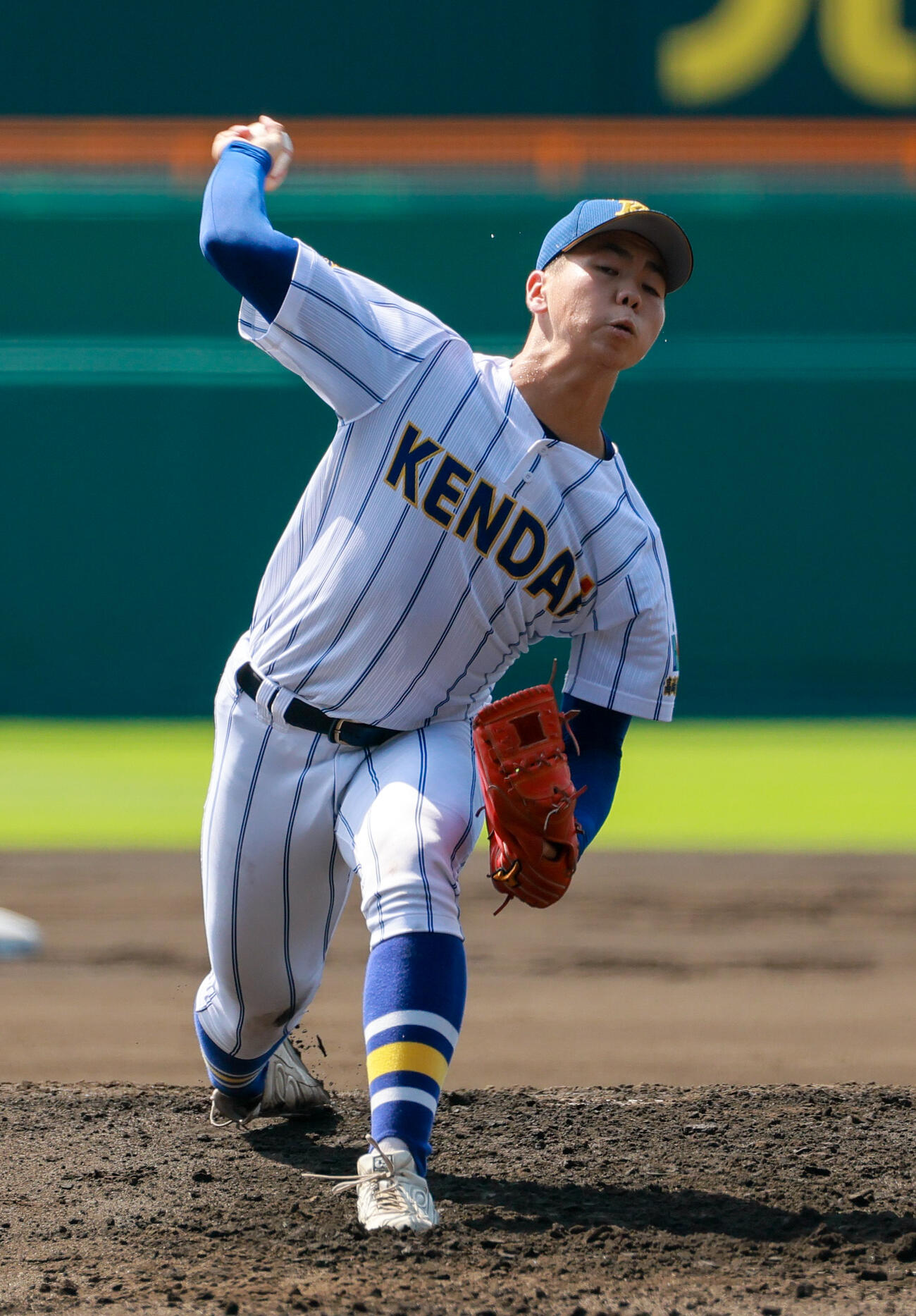 健大高崎対智弁和歌山　健大高崎先発の石垣聡志（撮影・上山淳一）