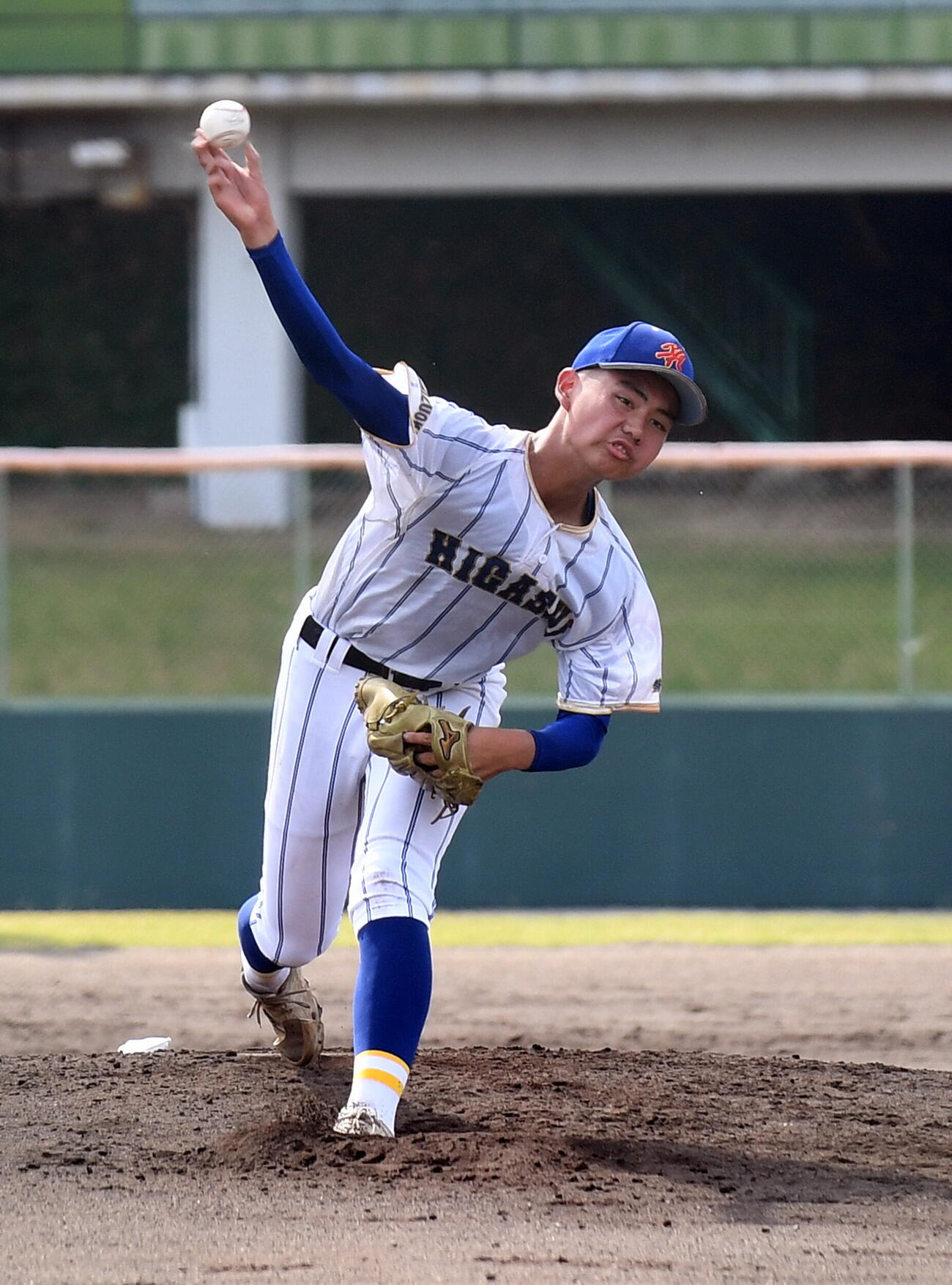 浜松工対磐田東　4安打完封した磐田東・斎藤