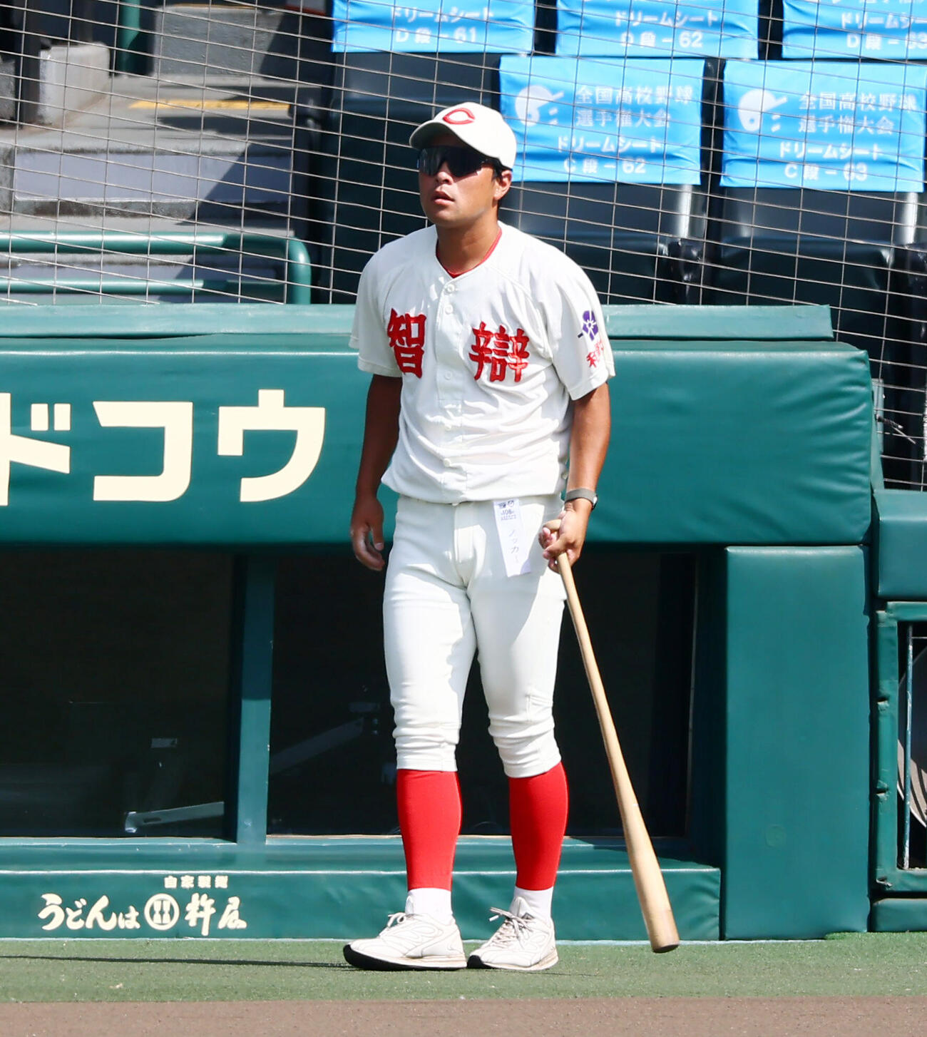 健大高崎対智弁和歌山　　智弁和歌山の原田夏希コーチ（撮影・加藤哉）