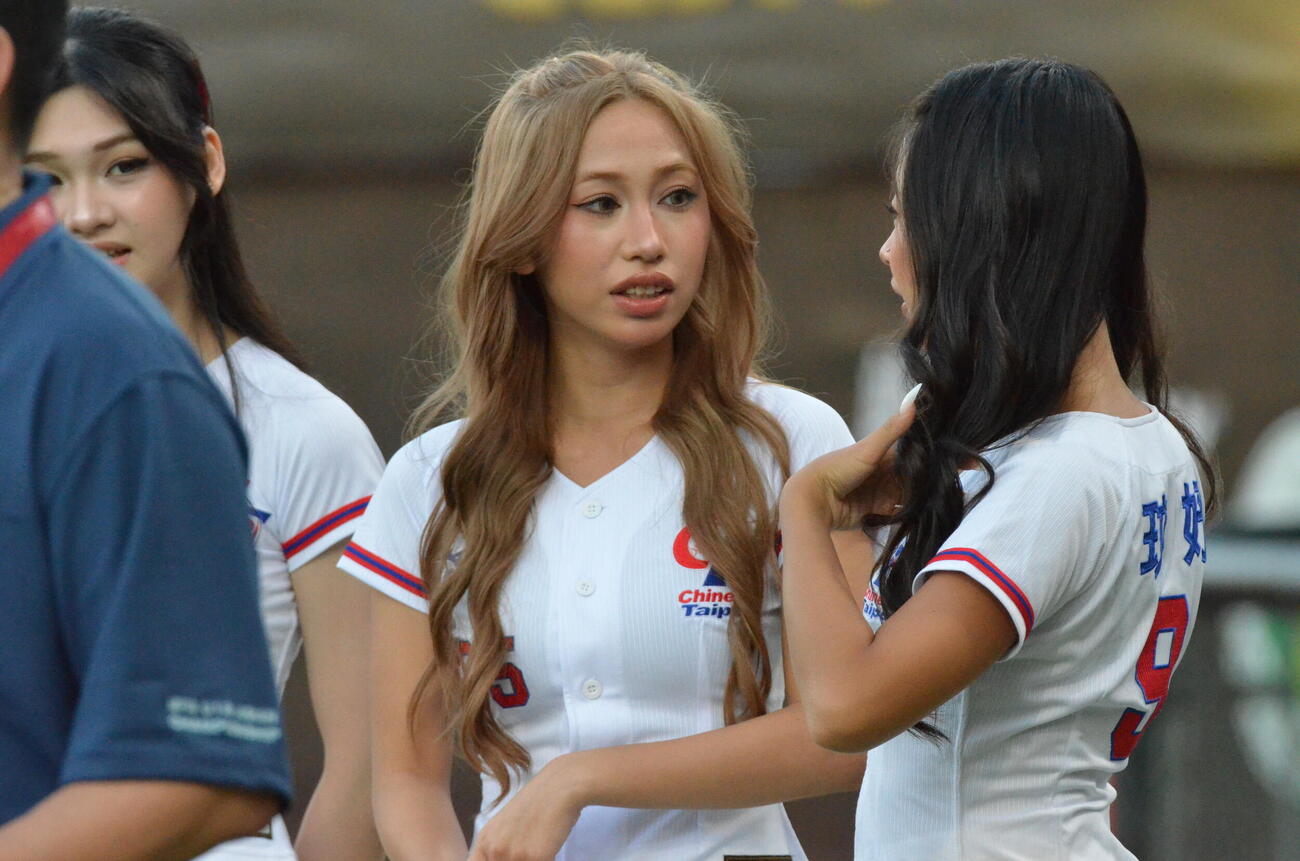 台湾代表の公式チアリーディングチームのCTガールズ（撮影・平山連）