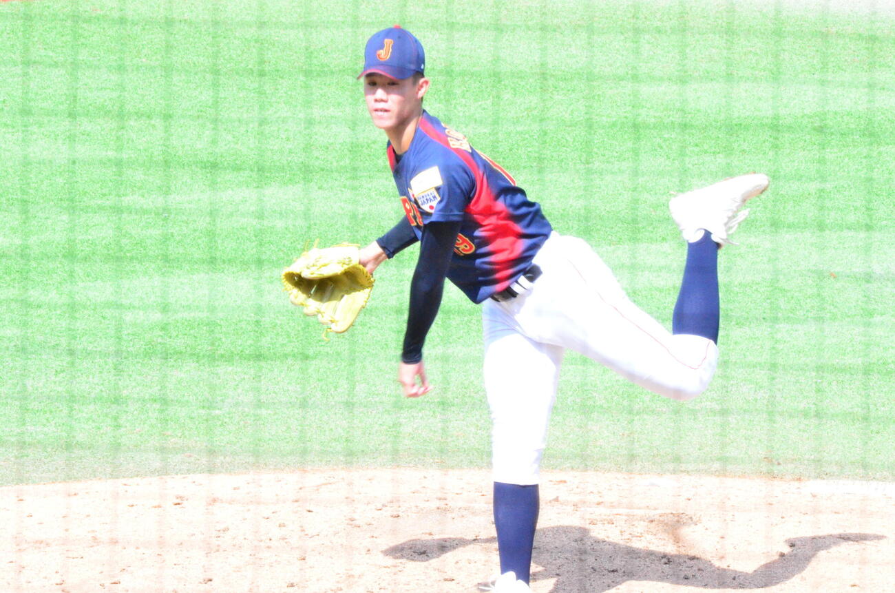 3番手で登板した小林鉄三郎（撮影・平山連）