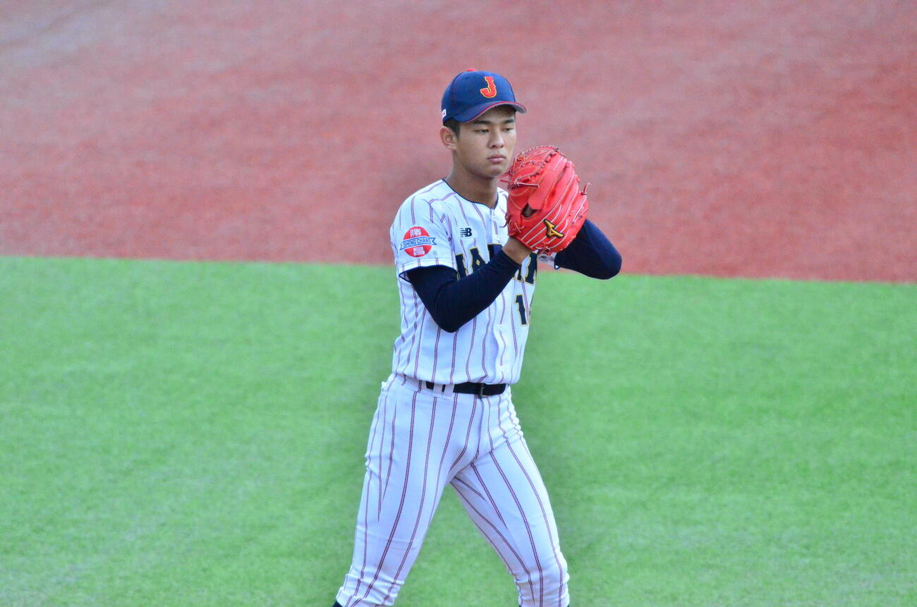 今大会初登板を飾った前田（撮影・平山連）