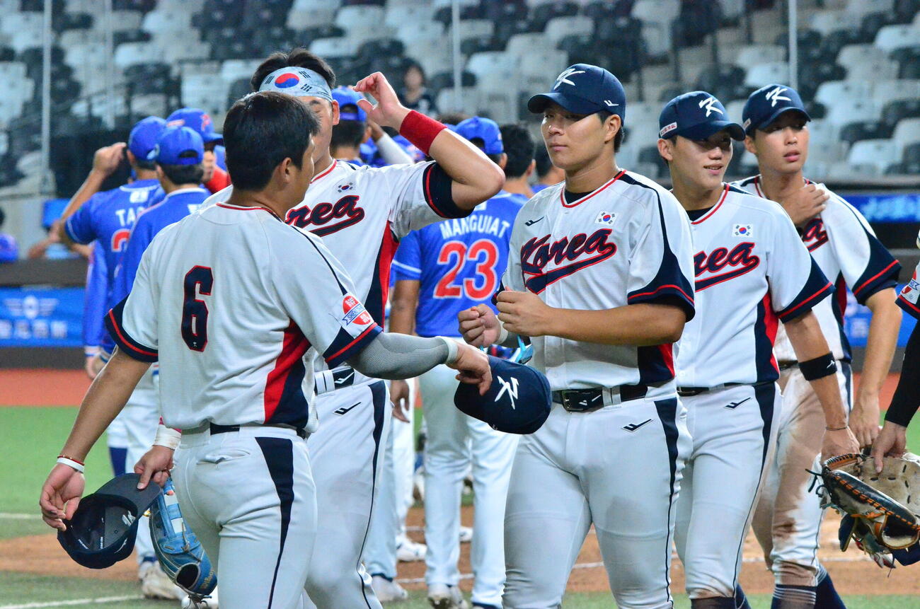 フィリピンを下し決勝進出を決めた韓国（撮影・平山連）