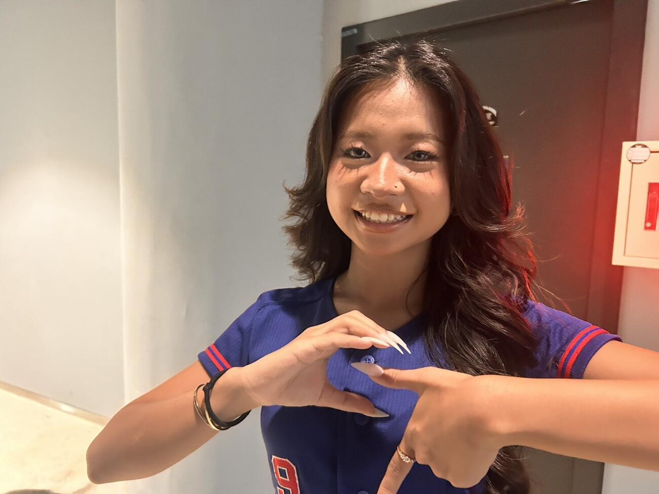 台湾代表の公式チアリーディングチームのCTガールズのウェン・ユー