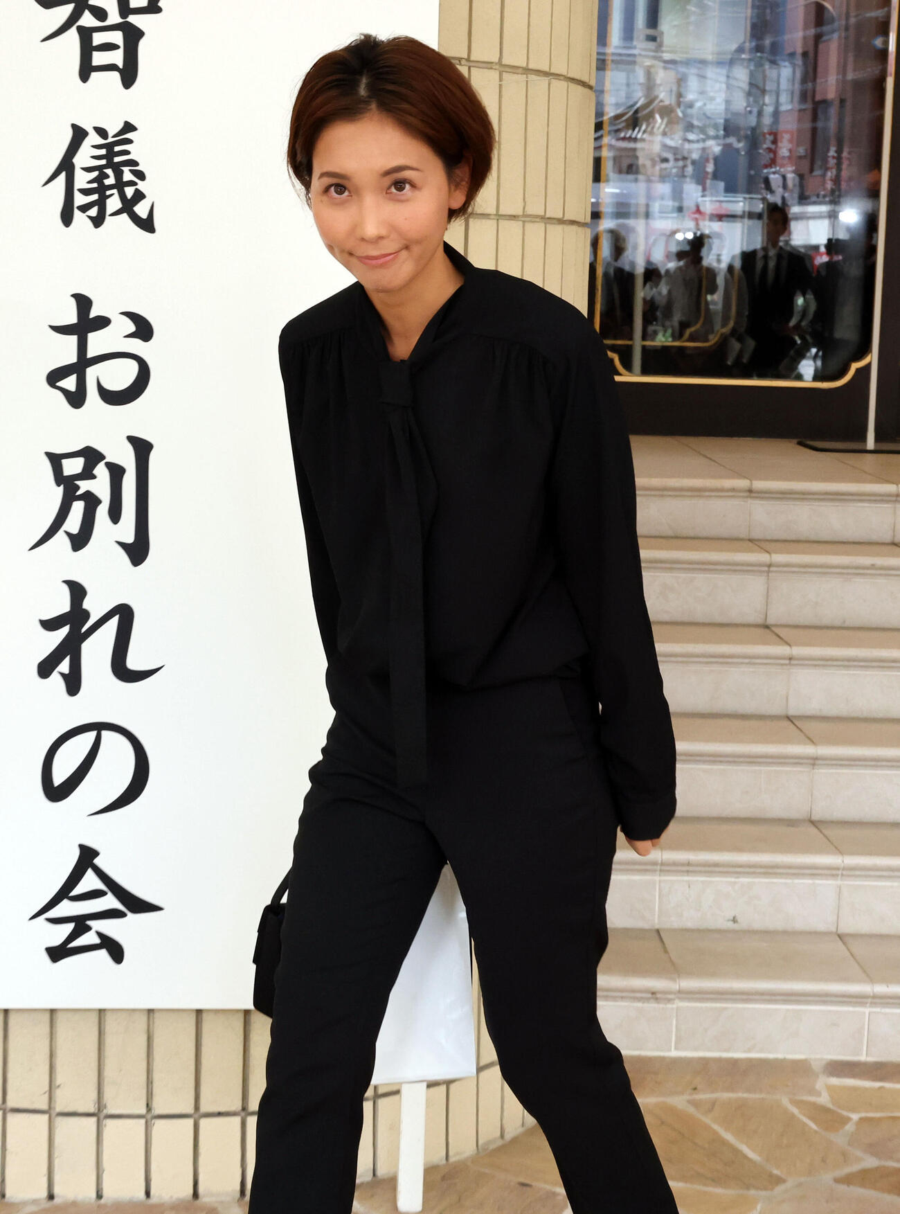 横浜・渡辺元智元監督のお別れの会に出席したヒロド歩美アナウンサー（撮影・浅見桂子）